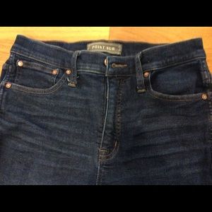 J Crew Point Sur High Rise straight leg ankle